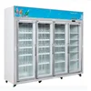 4 Glass Door cold drink Commercial Beverage Refrigerator For Supermarket