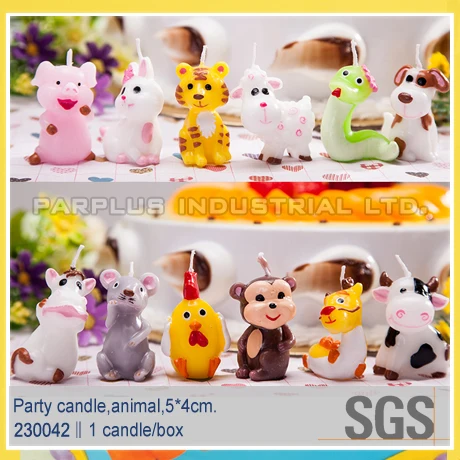 Hewan Zodiak Cina Kerajinan Lilin Lucu Selamat Ulang Tahun Kue