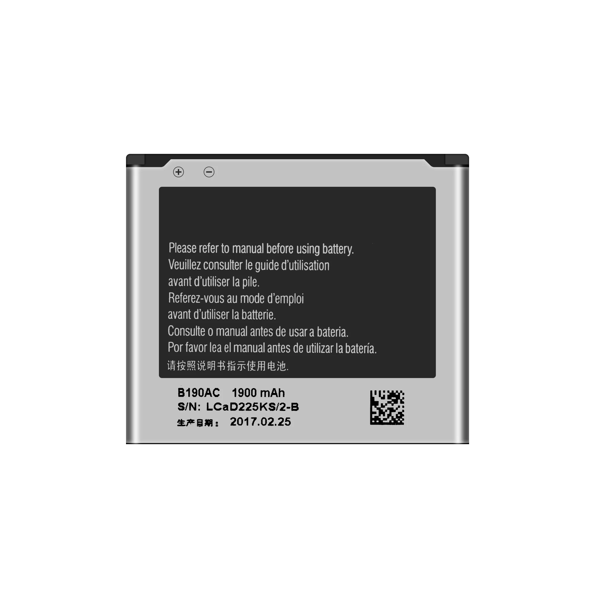 

GB/T 18287-2000 B190AC rechargeable phone battery for Samsung W2014 battery