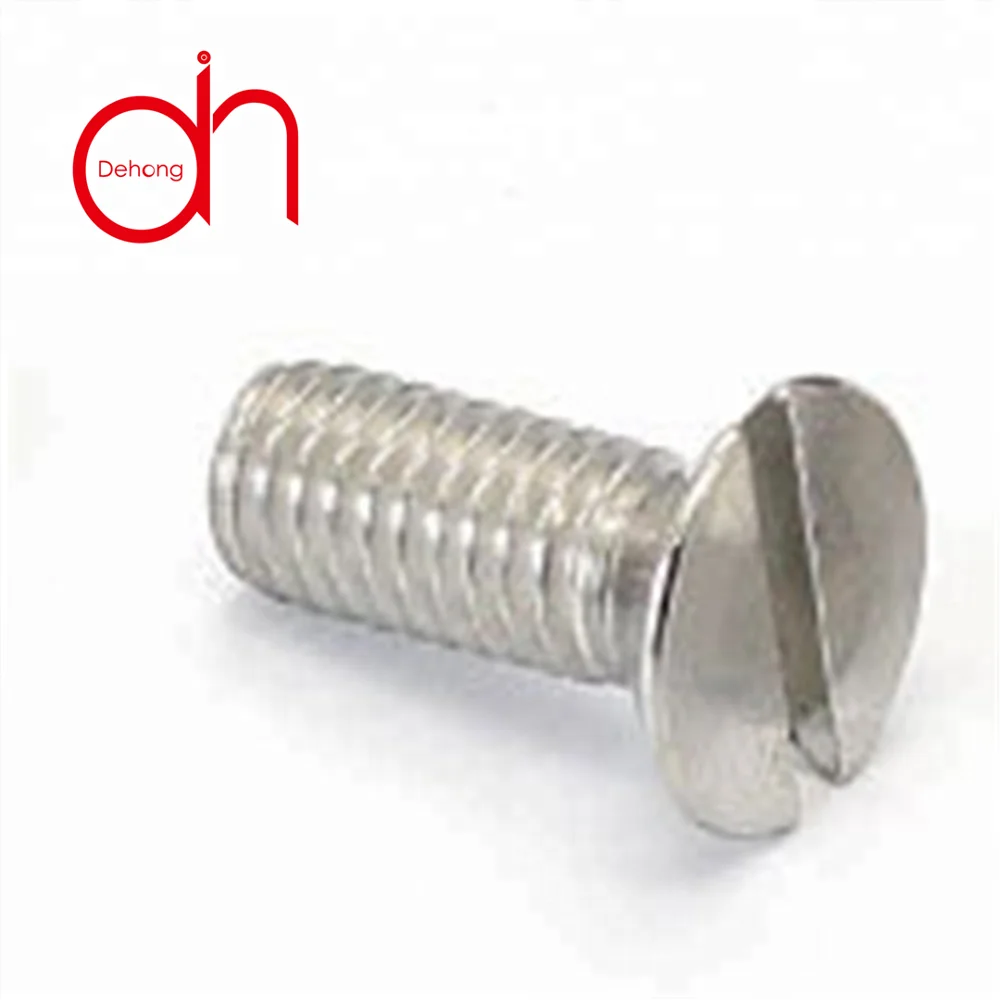 
High precision wholesale top quality DIN 963 carbon steel slotted countersunk head screw 