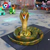 Simulation life-sized animatronics black stone for snake bite