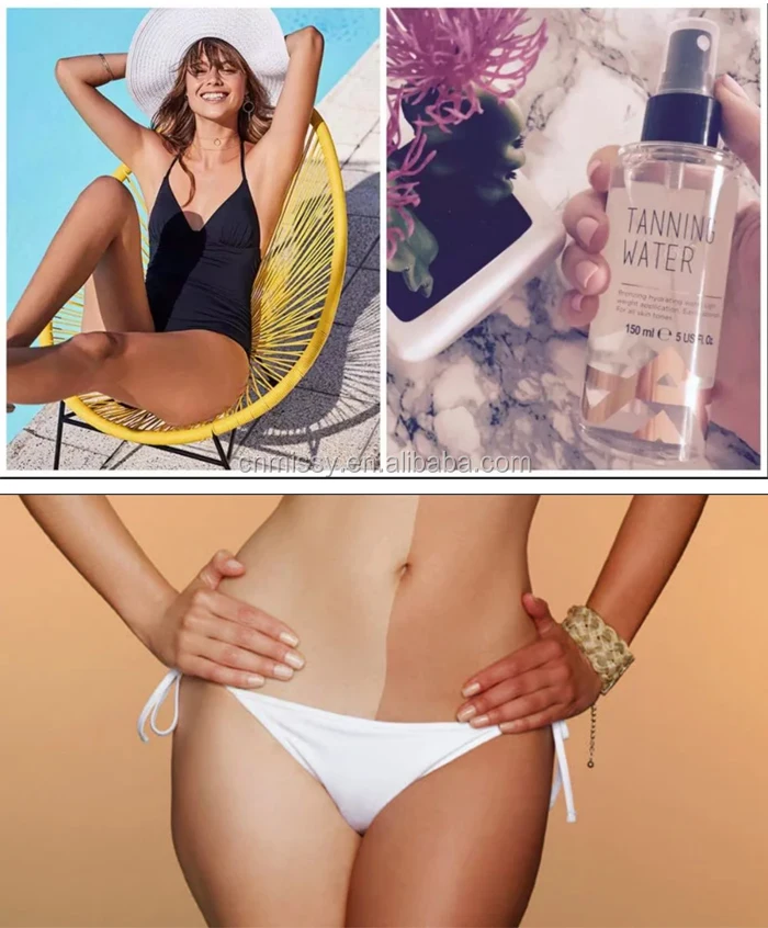 Best Sunless Tanning Water Dark Tanning Spray Self Tanner Private label