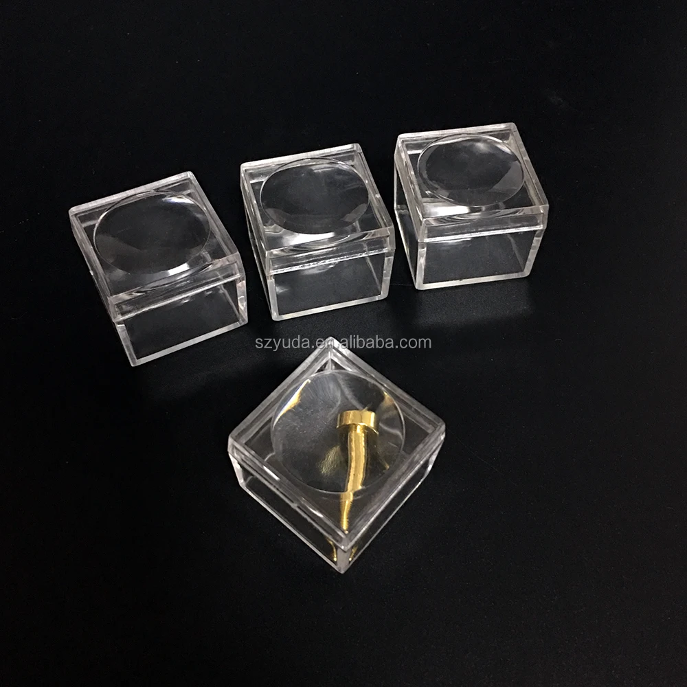 Square Cube Clear Acrylic Small Bug Magnifier Box Injected Magnifying Specimen Box Bug Viewer