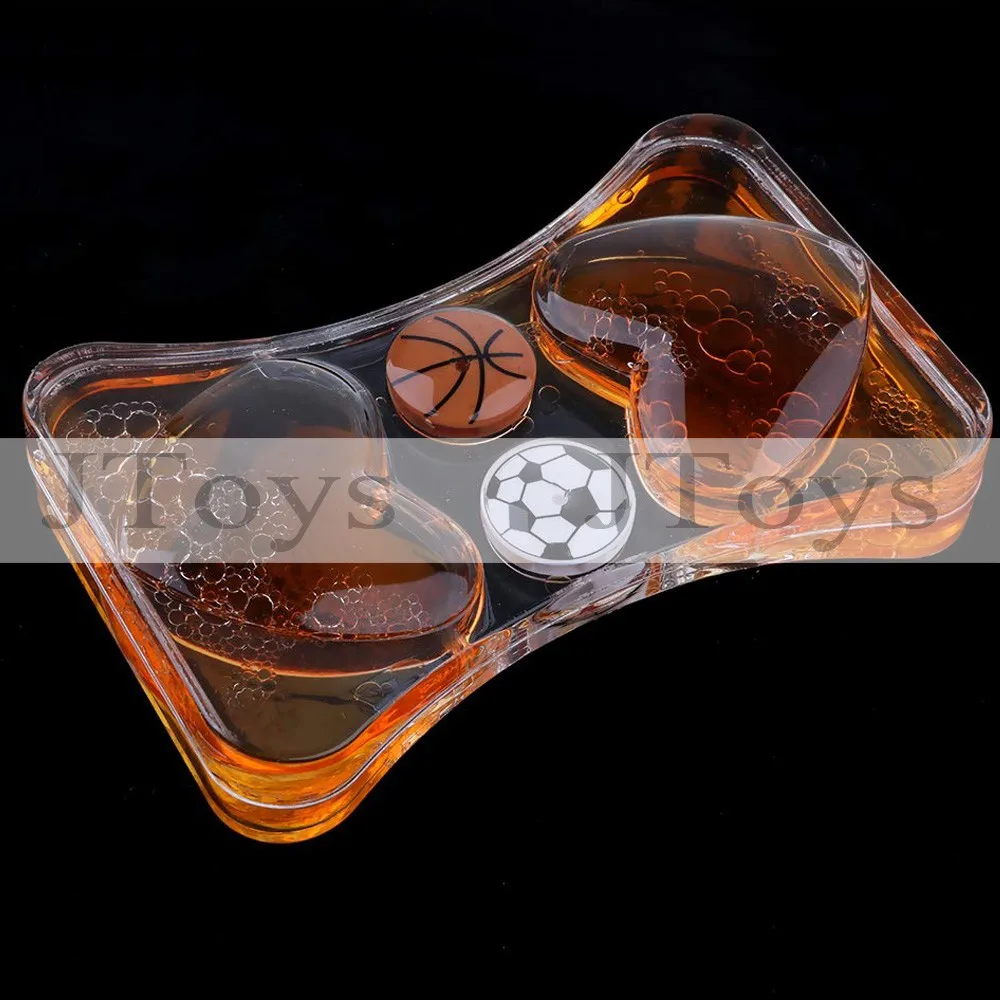 Sensory Heart Liquid Motion Bubble Timer Keychain Liquid Timer Sensory