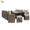 Classic Outdoor Garden Plastic Rattan Cube Garden Furniture Sofa Set