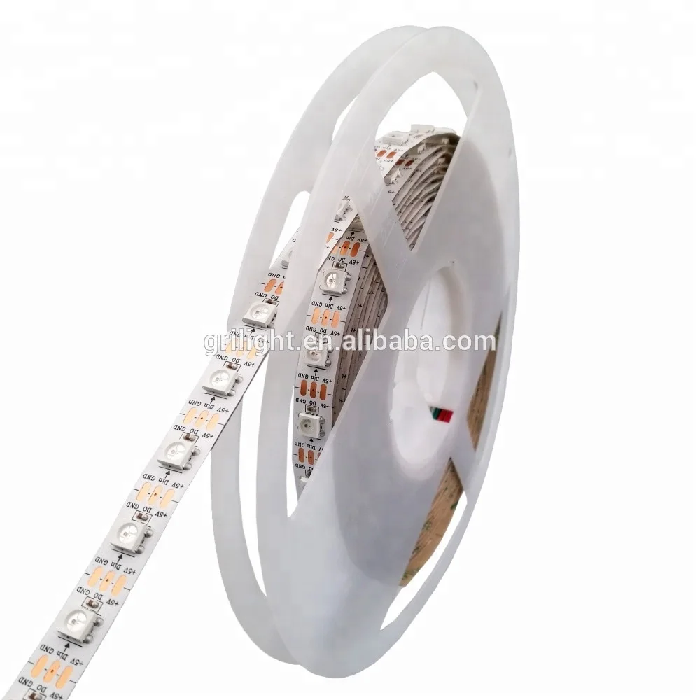 sk6812 Led chasing strip light digital rgb led strip 144 led strip ws2812