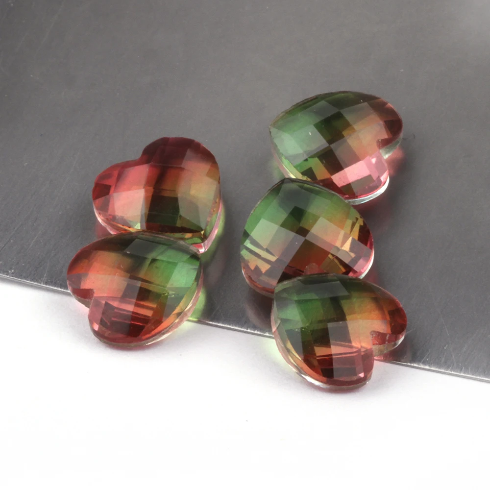 热卖2019 工厂直接合成黄色粉红色巴西彩色电气石宝石珠宝制作