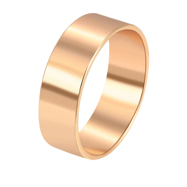 

16243 Xuping new arrival plain ring, fashion 18k gold jewelry custom ring