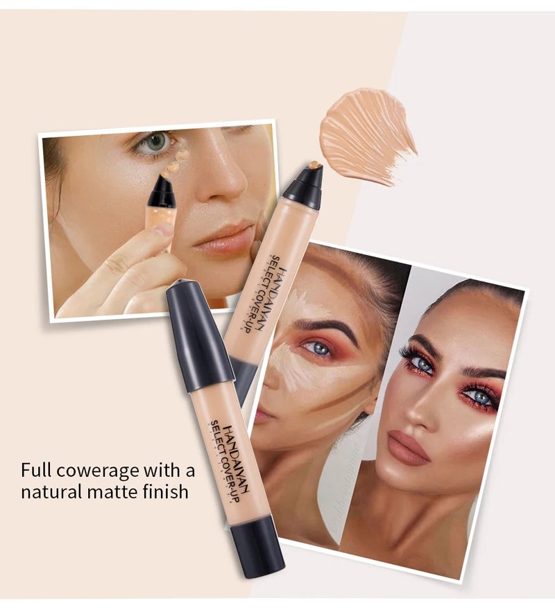 HANDAIYAN Contouring Makeup Hide Blemish Dark Circles Full Coverage Concealer Highlight Bronzer Pen Perfect Make Up 12 Colors