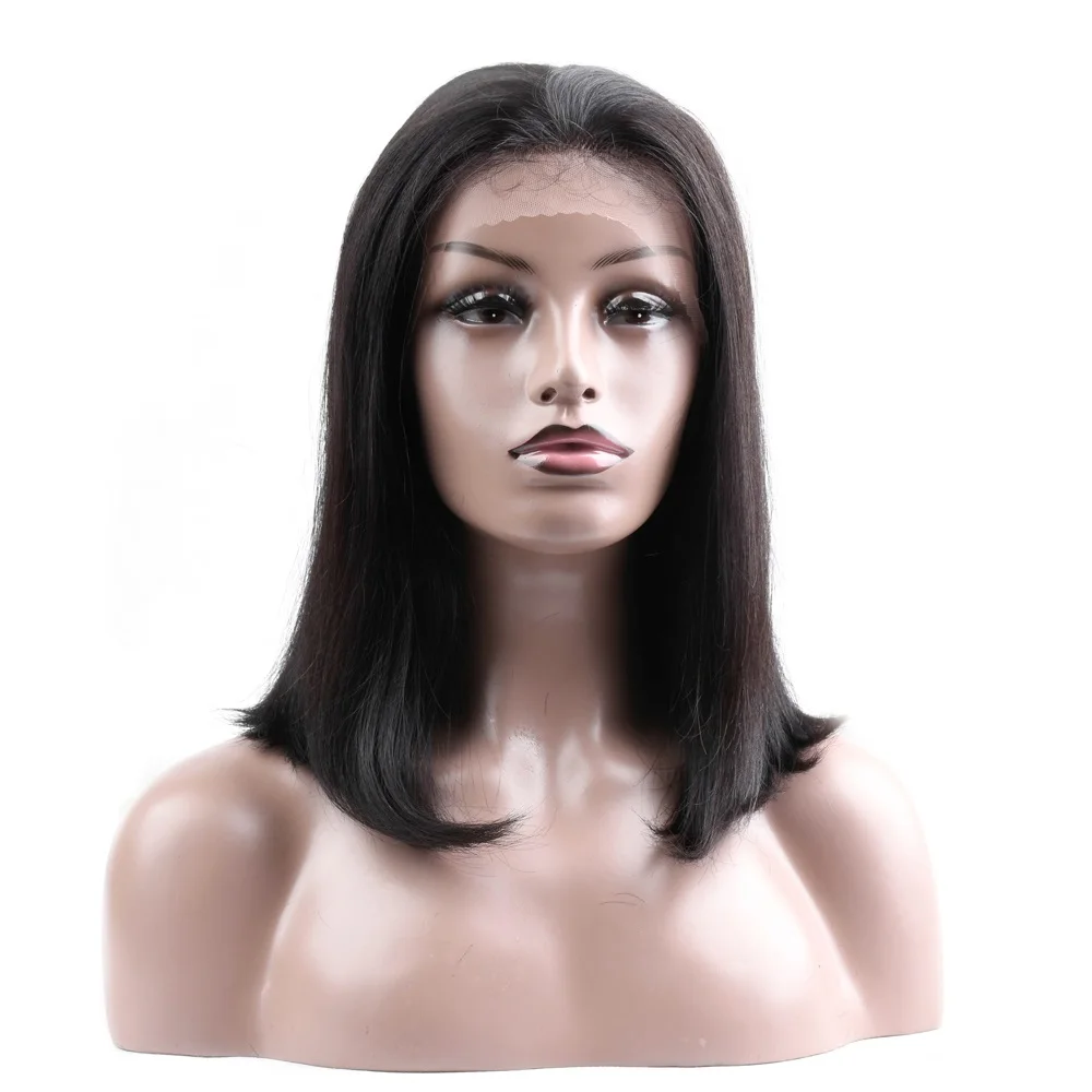 

Natural Color 2# 4# Straight 360 Frontal Lace Wig