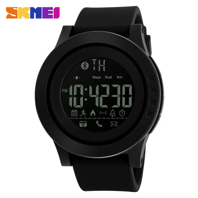 

SKMEI 1255 Fashion Smart Watch For Men Brand Pedometer Calorie Remote Camera 50M Waterproof Sports Watches