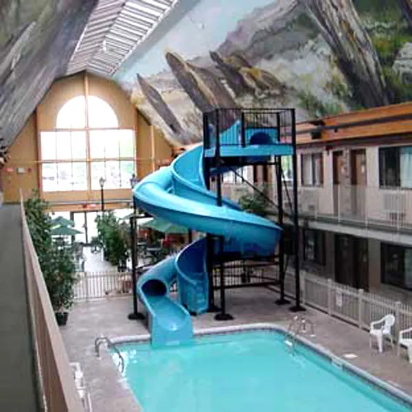 indoor pool with slide