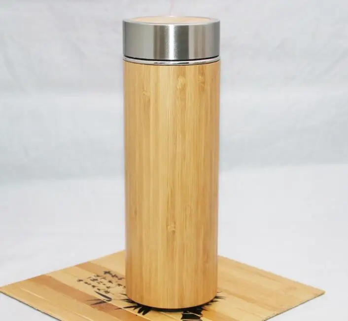 

Bamboo water bottle / Double Wall Vacuum Insulated BPA water bottle