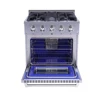 Hyxion Hyxion 30 inch 4 gas burner gas range oven for kitchen