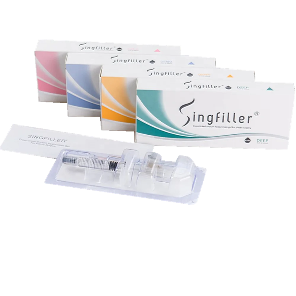 

Singfiller brand China dermal filler injection sodium hyaluronate, Transparent