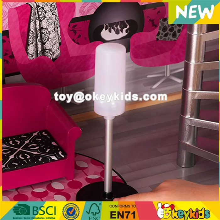 Wholesale 30 Furniture Pieces Children Wooden Giant Doll House New