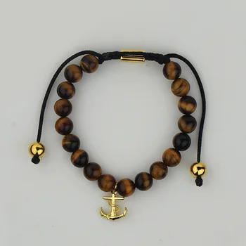 tiger eye charm bracelet