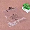 wholesale clear pvc pp button plastic hook clothes packing pouch