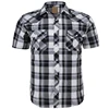 New Style Men Plaid T Shirts Short Sleeve Classic Casual Shirt Mens T Shirt 100% Cotton