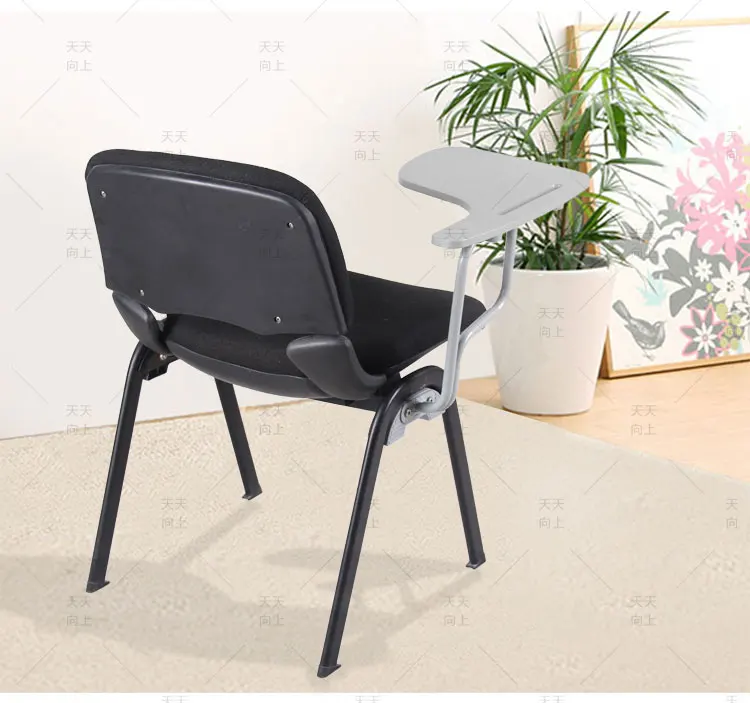 High-end Conference Cloth Chair Student Chair with Writing Pad School Chair Cushions Materials