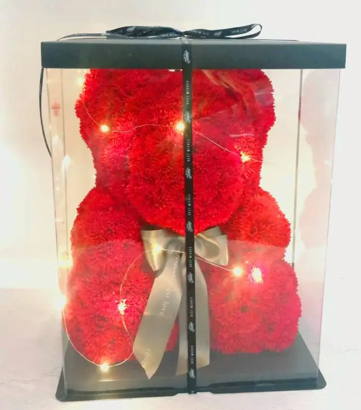 carnation teddy bear