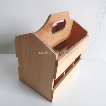 wooden box with handle