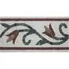 assorted color decorative border stone mosaic tile,jade mosaic border