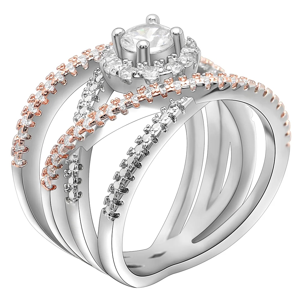 

Hainon Factory cheap engagement rings fine jewelry classical zircon elegant wedding ring for women