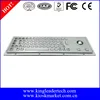 IP65 Metal Rugged Keyboard 64 Keys with trackball