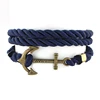 wholesale cheap weave gold Anchor bracelet, weave bangle,latest style weave bracelet for men