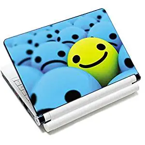 Universal Size Laptop Notbook Decal Skin Sticker Protector Laptop Skin For 7" 8.9" 10" 10.1" 10.2" Laptop Notebook,Includes 2 Wrist Pads, smile