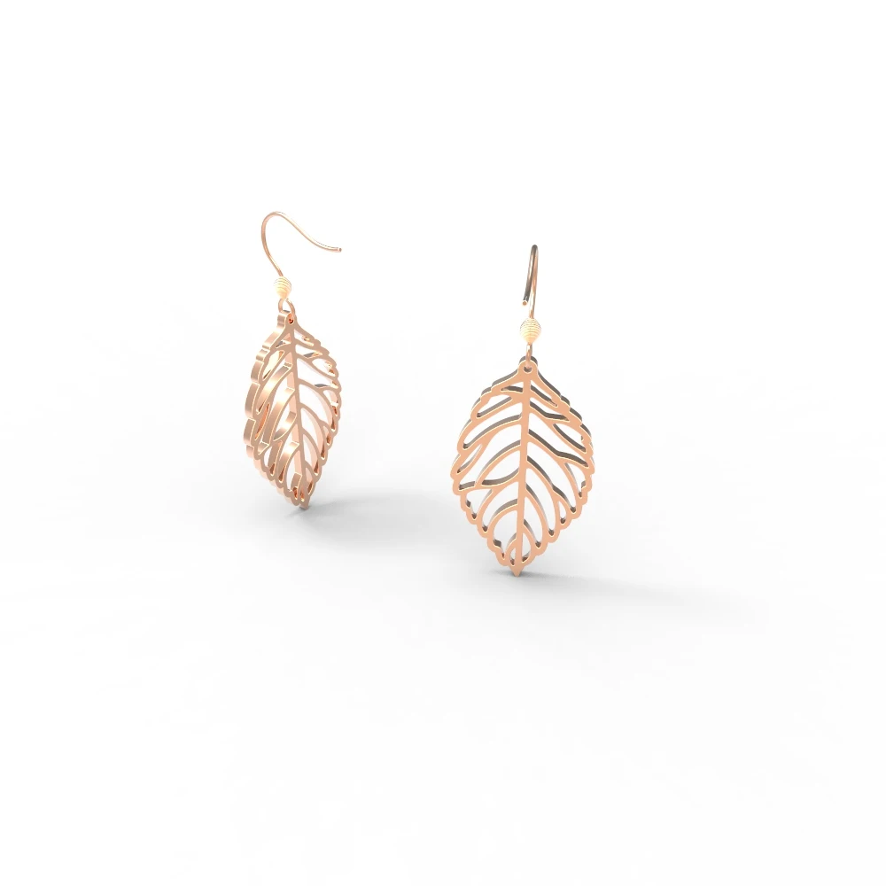 

Fancy Leaf Earrings Shape Pendant Earrings Drops Dangle Earrings 316L Stainless Steel, Steel/gold/rose gold and other
