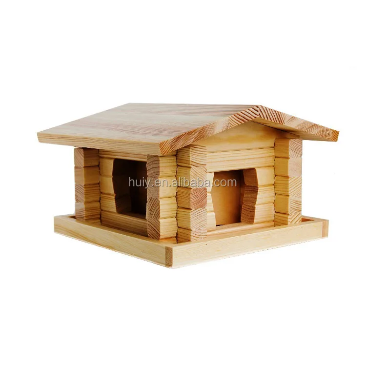 Mordern Luxury Organic Wood Wild Bird Feeder For Bird House