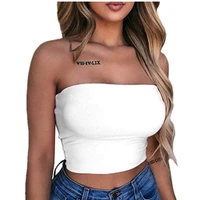

Hot-selling pure-color Tube top New Yoga vest women in Europe and America