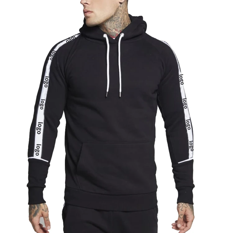 black fitted tracksuit