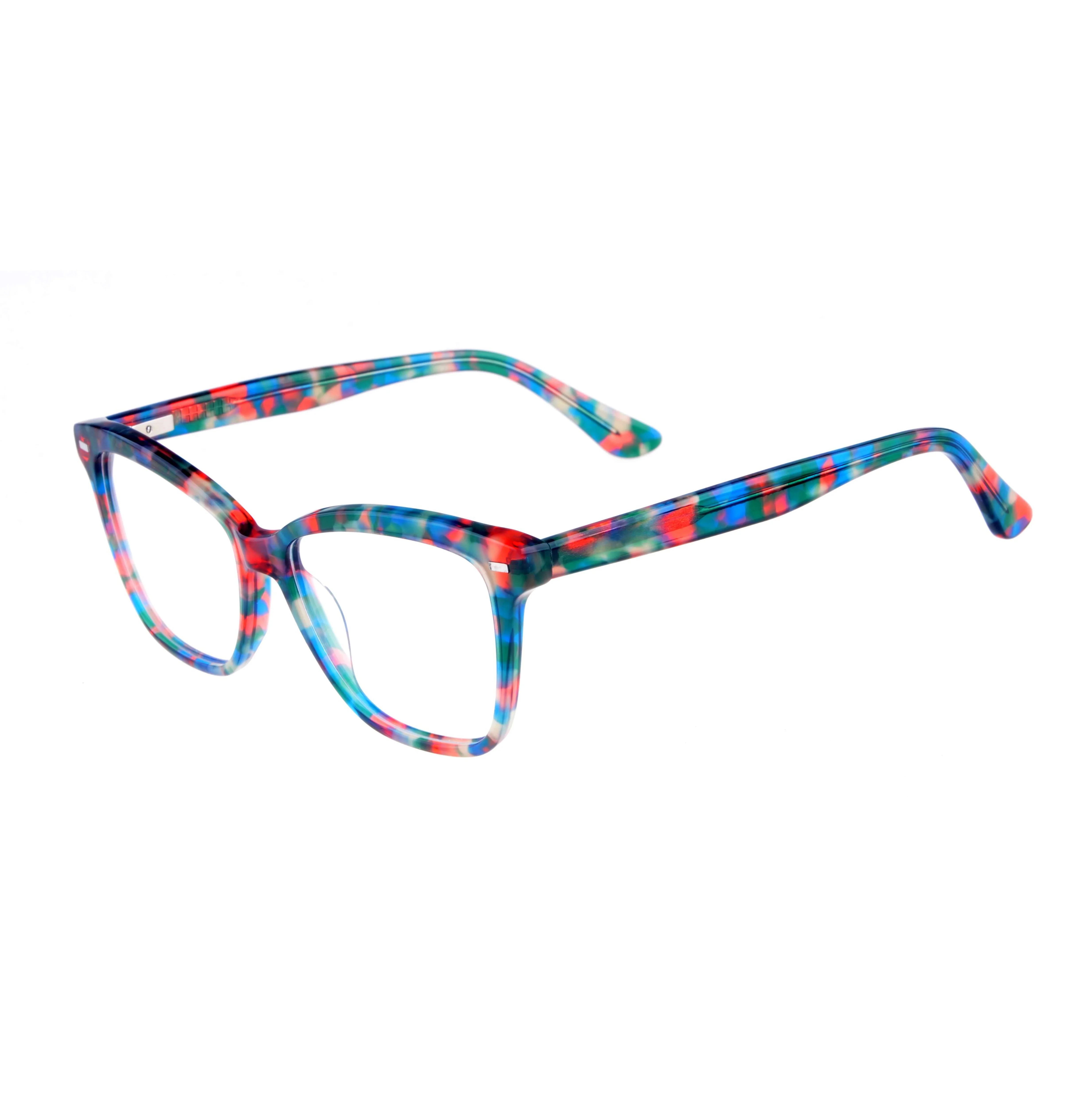 2019slf Acetate Optical Frame Colorful Frame Eye Glasses Eyewear Ready Made Best Seller Unisex 