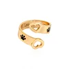 New arrival Opening Couples Finger wholesale Heart Dog Claw Pet Rings