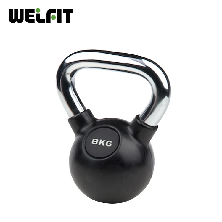 Rubber Covered Kettlebells With Chrome Grip/various Kettles Buy