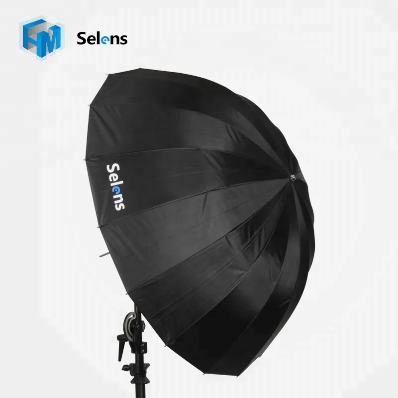 

Selens Professional 16 Rib U65-R Black & Silver Parabolic Reflective Umbrella Softbox