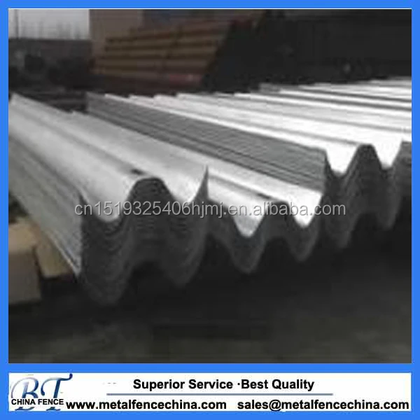 
W Beam Guard Rails Protecting road used safety steel Highway Guardrail 