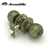 Furniture Hardware Bronze Brass Handle Latches Round Cylindrical Door Locks