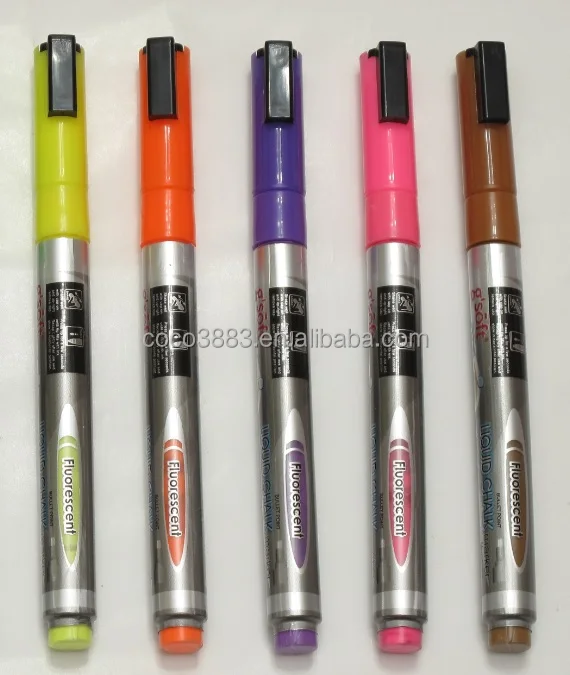 

Popart Hot selling Neon Ink Water Based Erasable glass Chalk Pen