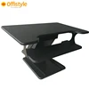 Height adjustable and portable sit to stand laptop desk converter