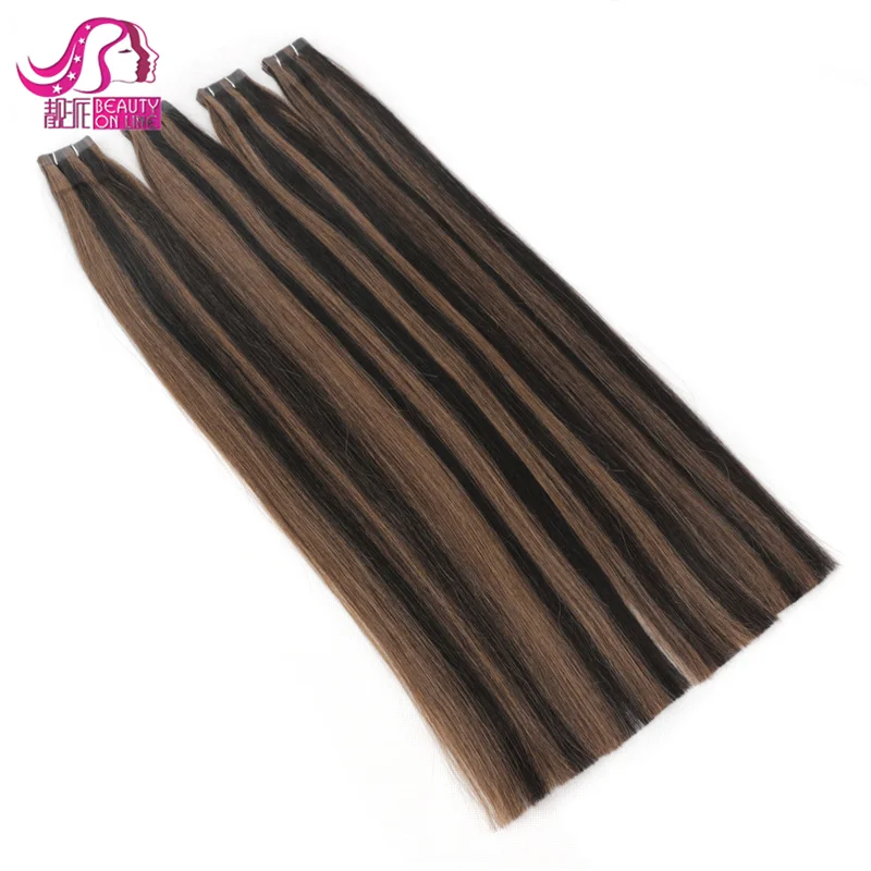 

Wholesale 7A Grade Good Quality Remy Virgin Brazilian Hair Seamless Tape Hair Double Drawn Skin Weft Tape Hair Extensions, Pure blonde-60#