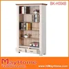 top sale with small 2 drawers double color country style bookcase