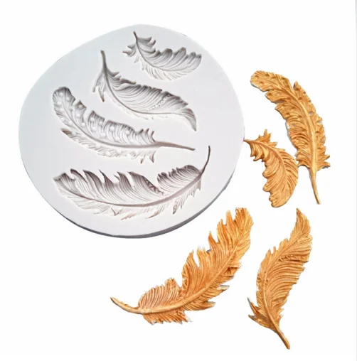 

Cake Mold feather drop bead wedding decorating silicone mold chocolate cake baking kitchen mould fondant tools