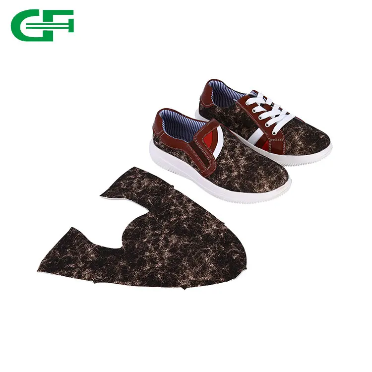 Wholesale Cheap Brown Non Woven Fabric for Ladies Shoes Material Upper