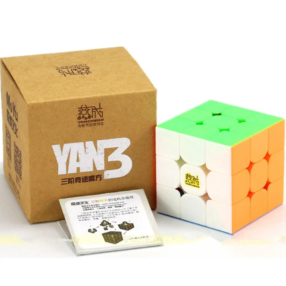 CuberSpeed Moyu YanCheng YAN3 3x3 stickerless Bright Magic cube YAN 3 YanCheng YAN3 Speed cube