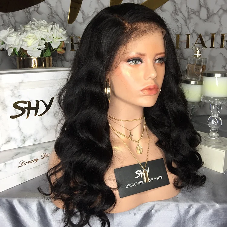 

SHY 20 Inch Lace Front Wig 150% Density Body Wave Remy Brazilian Right Part Human Hair Wigs