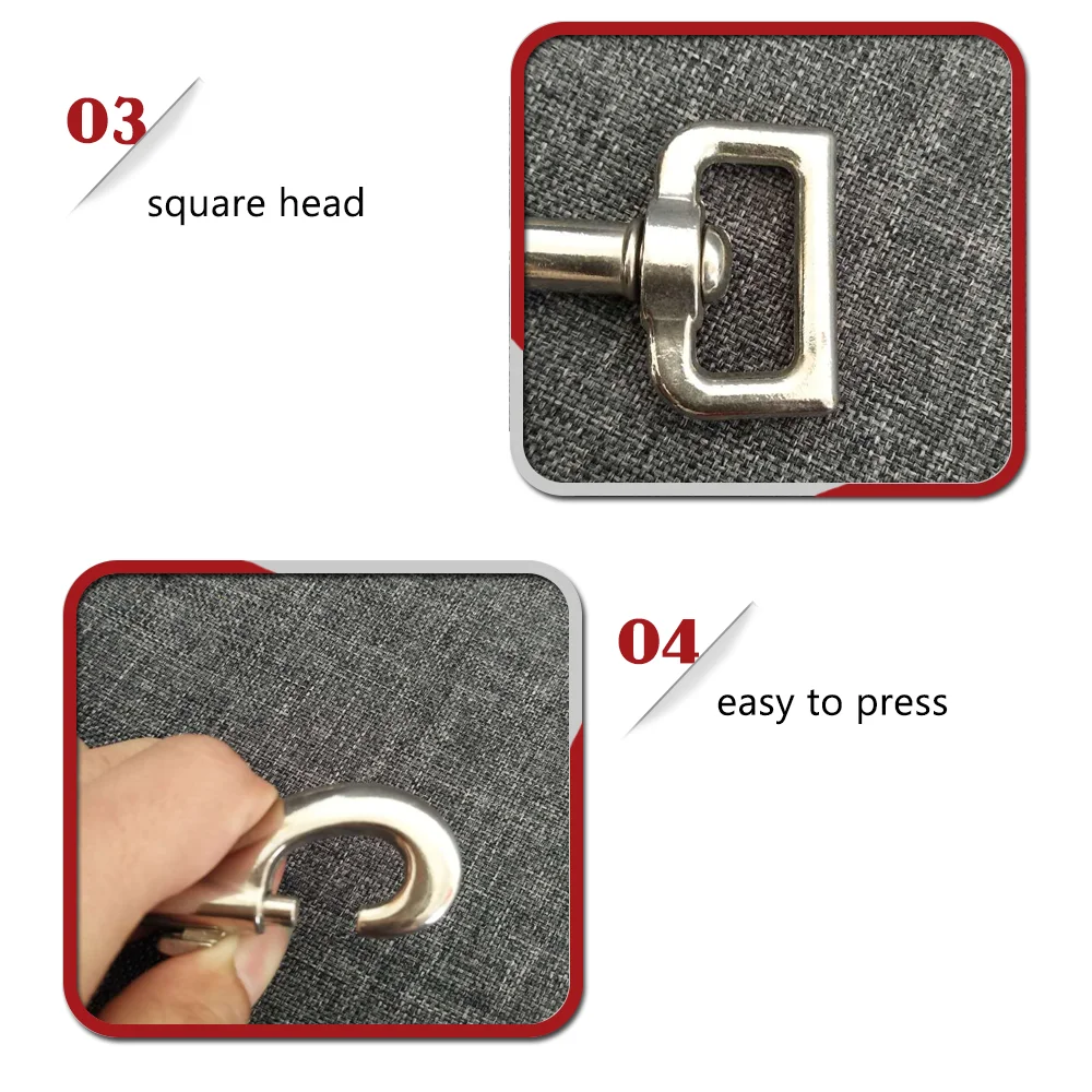 BT-017Z 1 Inch Zinc Alloy Eye Bolt Dog Leash Snap Swivel Snap Hook